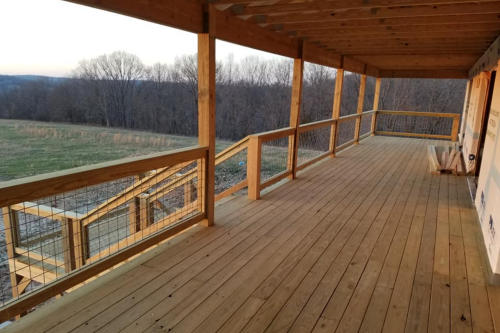 a picture of a custom deck we built in Vinita OK