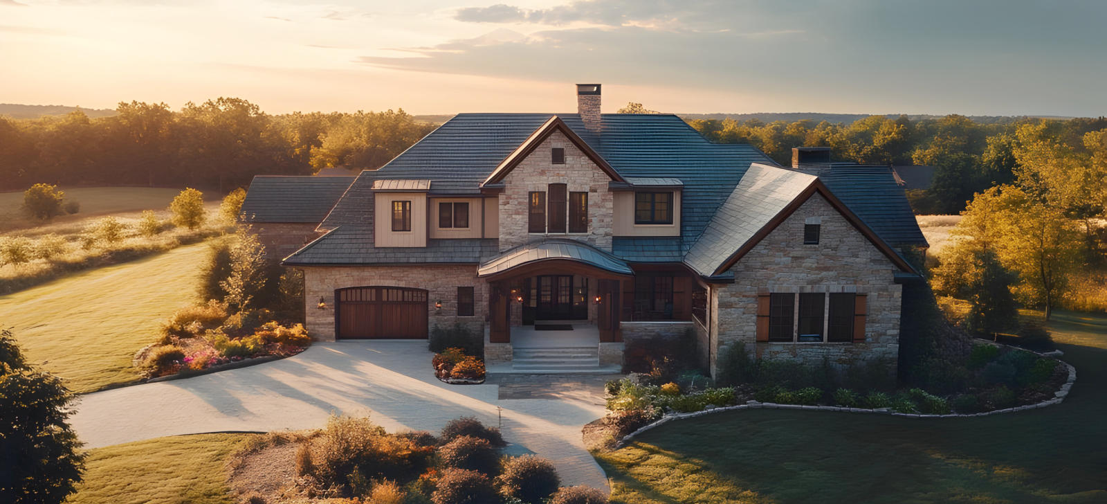 a picture of a custom home we built in Afton OK